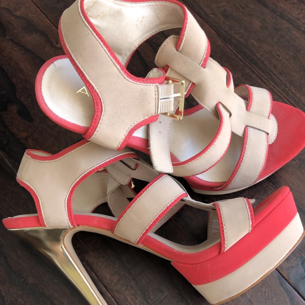 Aldo Salmon + Nude heels